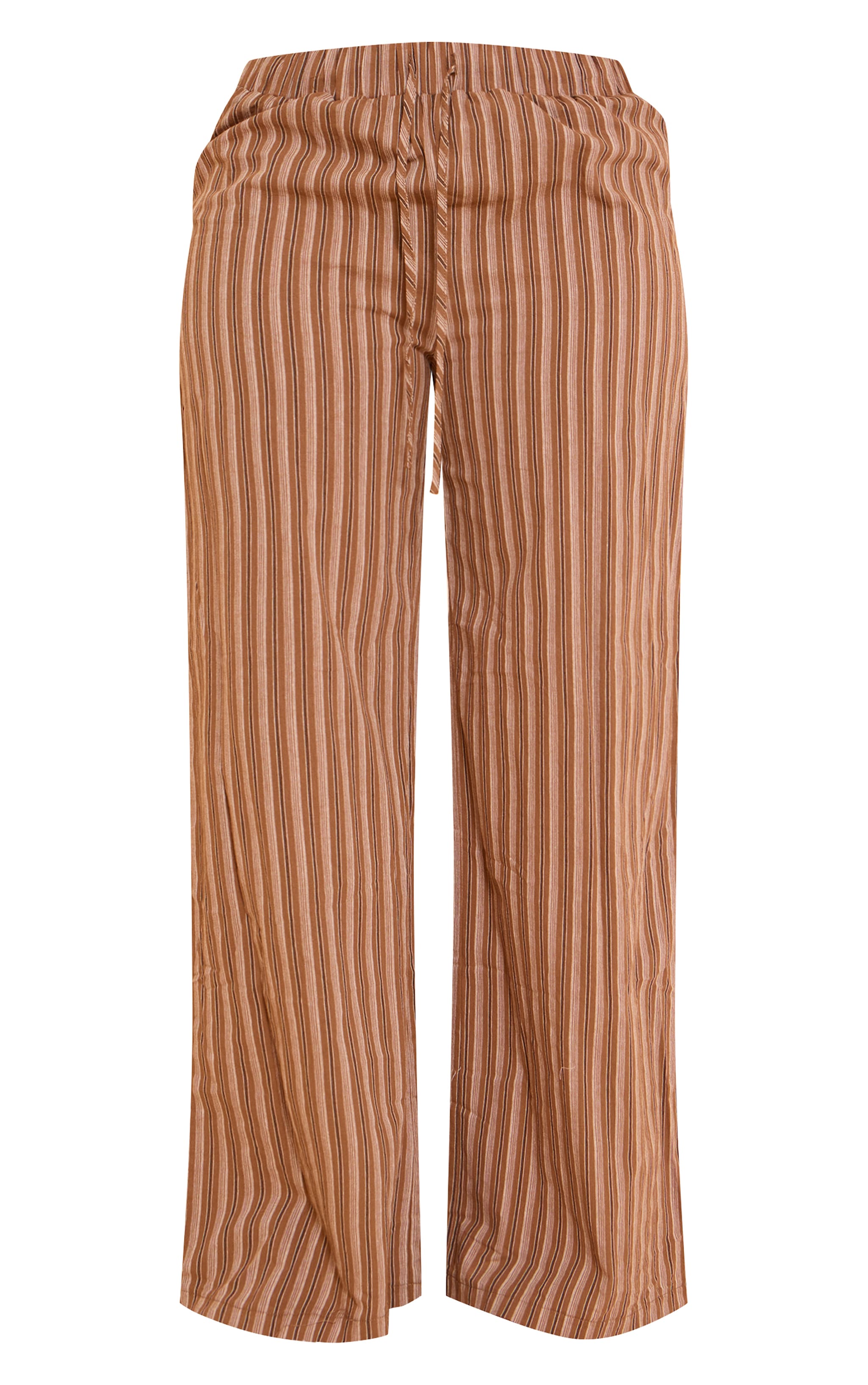 Shape BROWN Striped Elasticated Waist Wide Leg Pants image 5