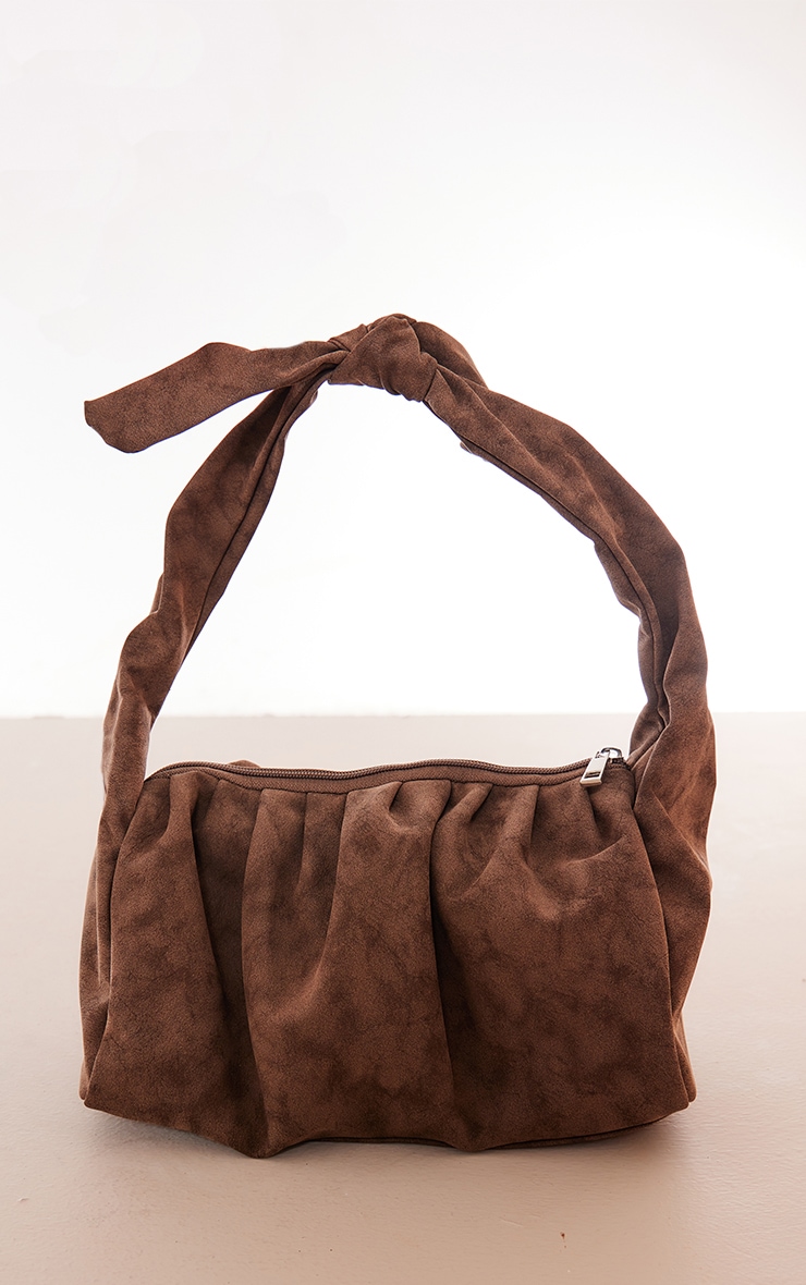 Brown Washed PU Knot Grab Bag image 2