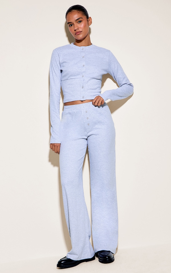 Ash Grey Super Soft Wide Leg Pants