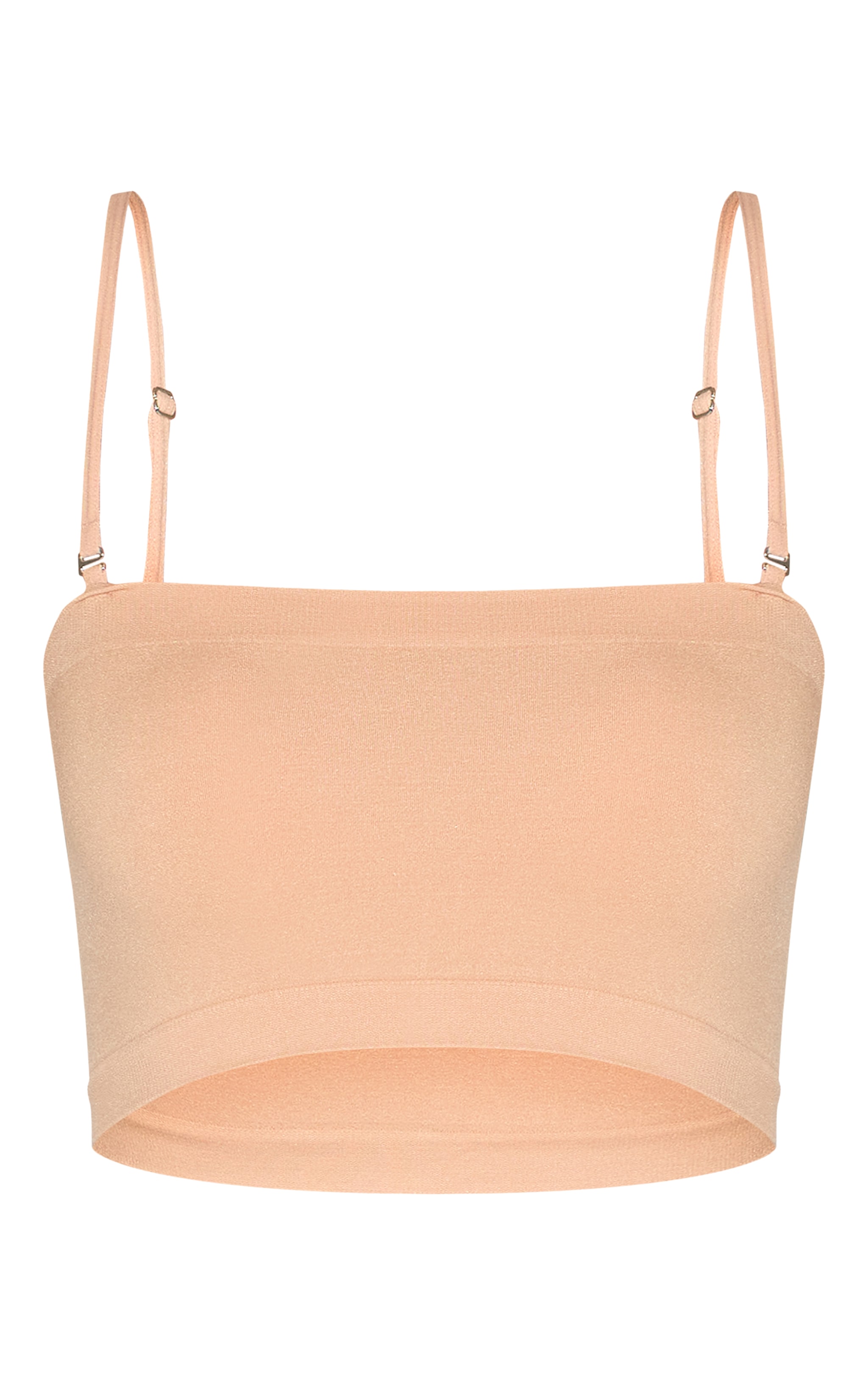 Nude Seamless Bandeau Removeable Strap Bra image 5