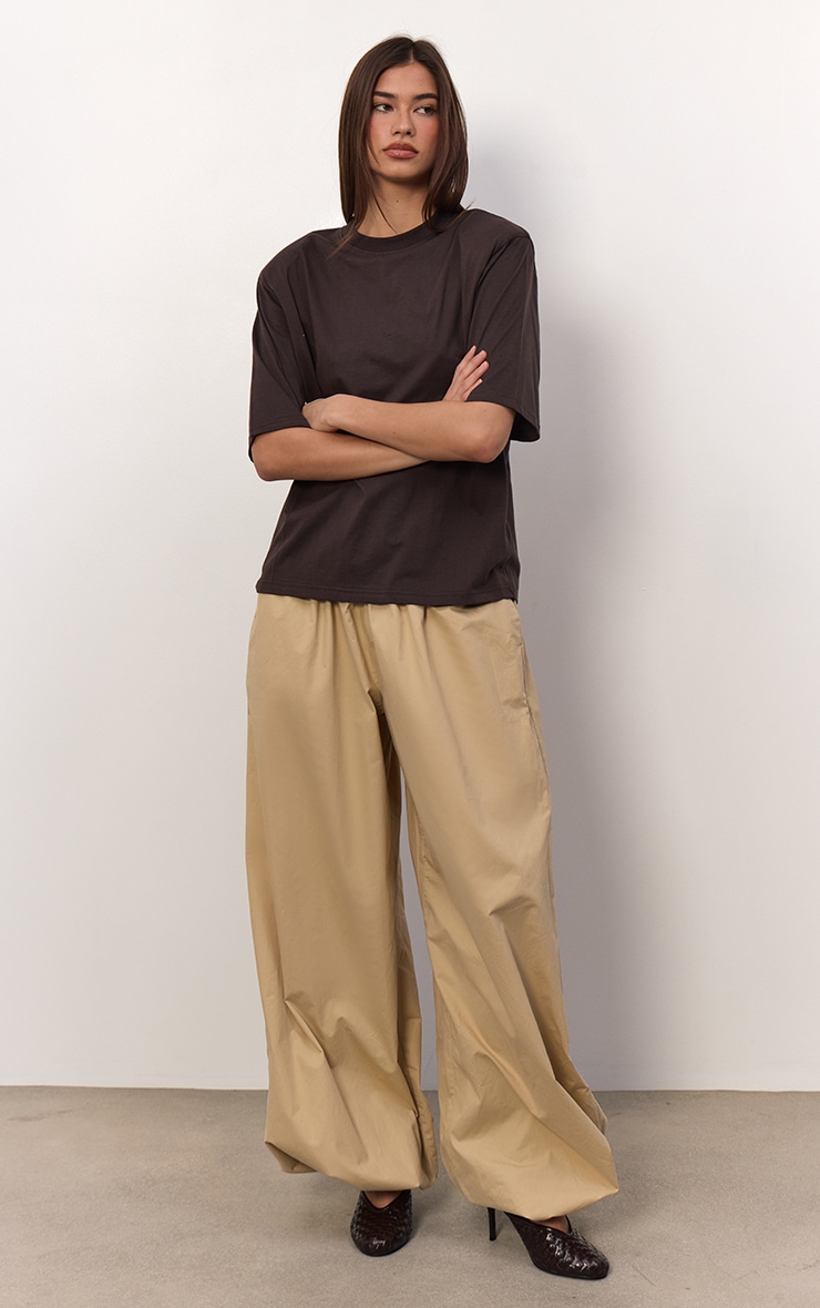 Pantalon cargo style ballon beige image 3