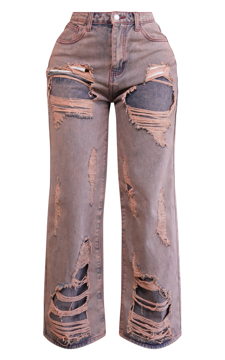 Jean Skinny American Eagle - Rose Délavé - Taille 6 - Longueur D'entrejambe 31" - Occasion