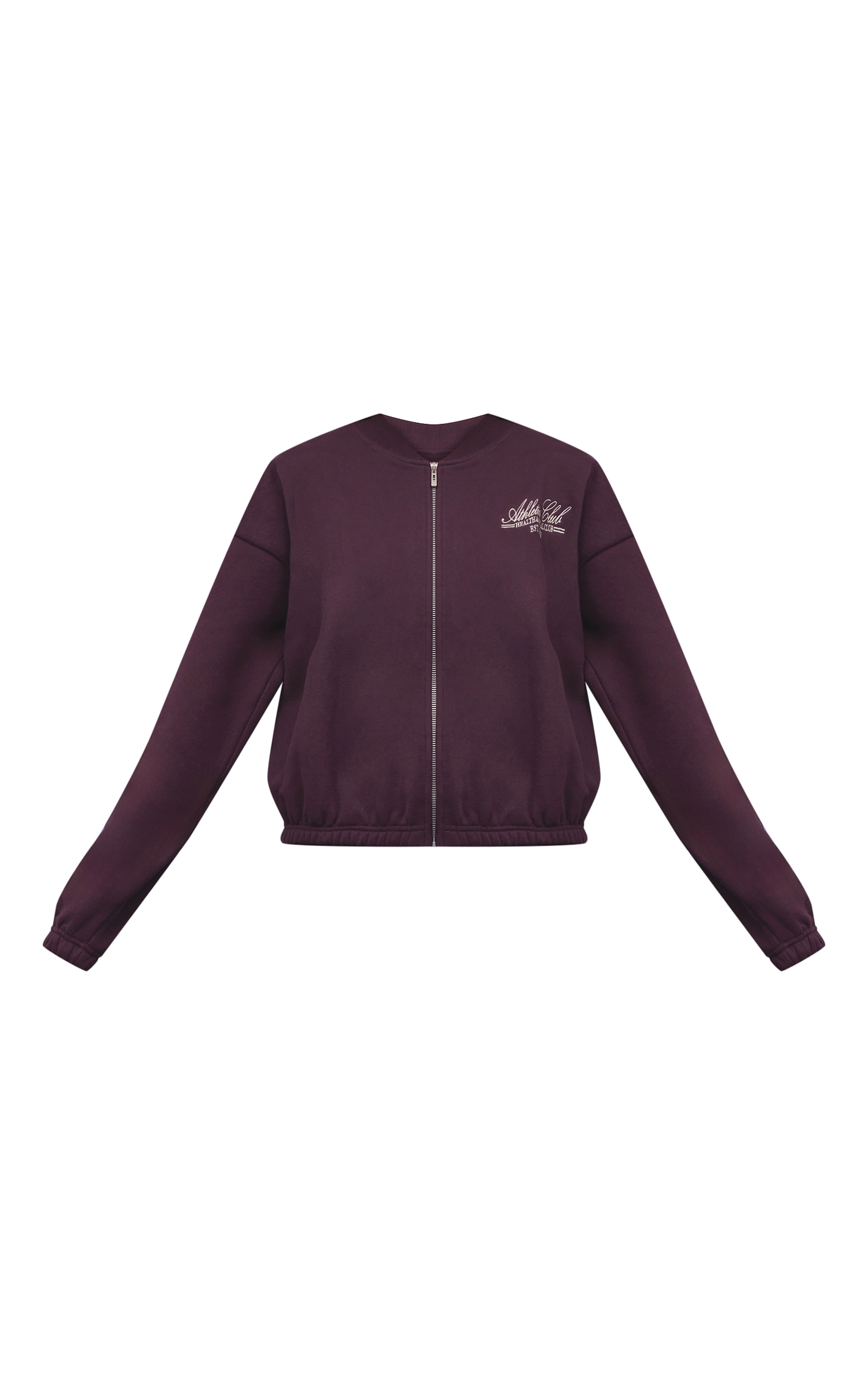 Plum Athletics Club Cotton Fleece Bomber Jacket image 5
