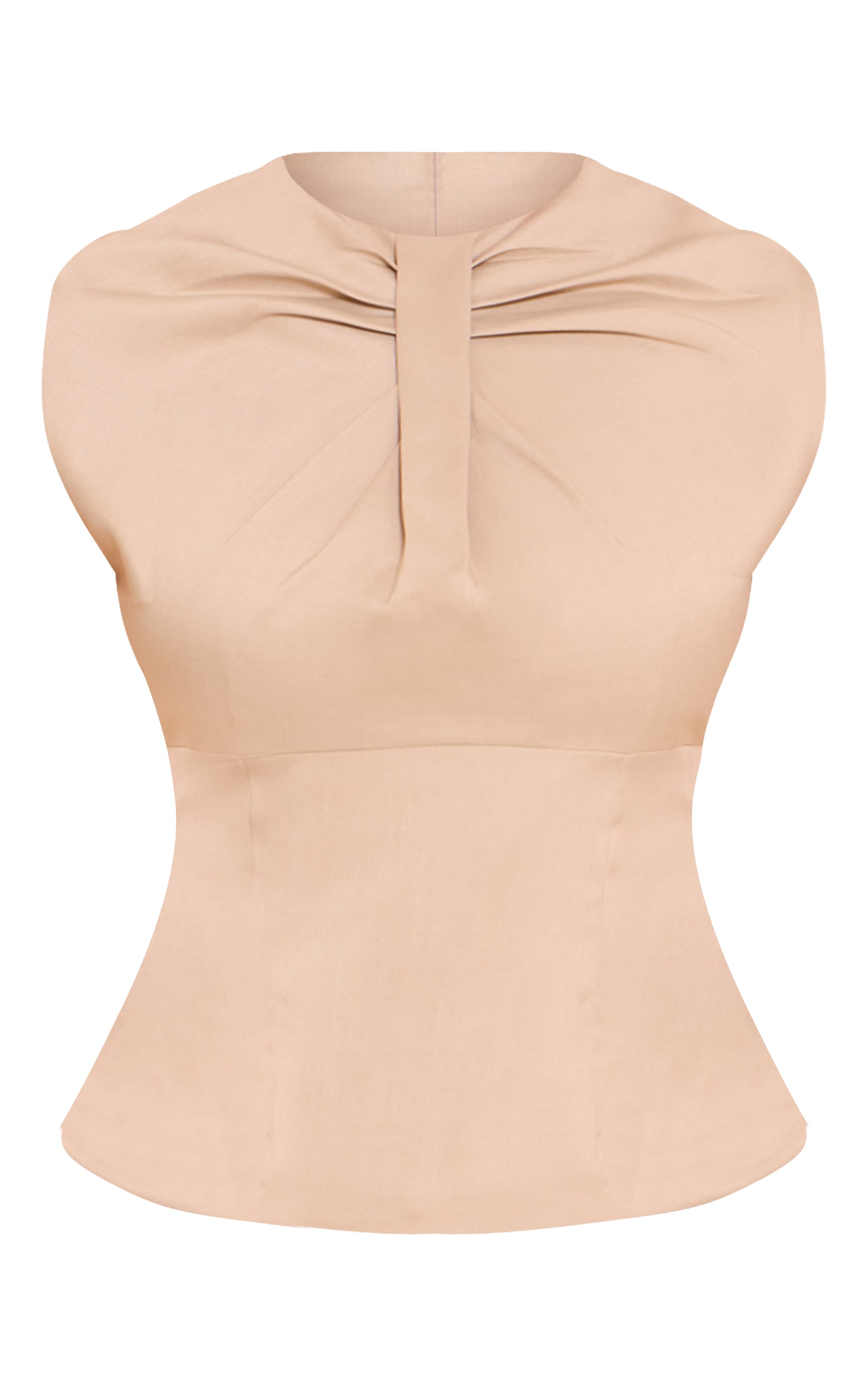 Shape Stone Woven Pleat Front Top image 5