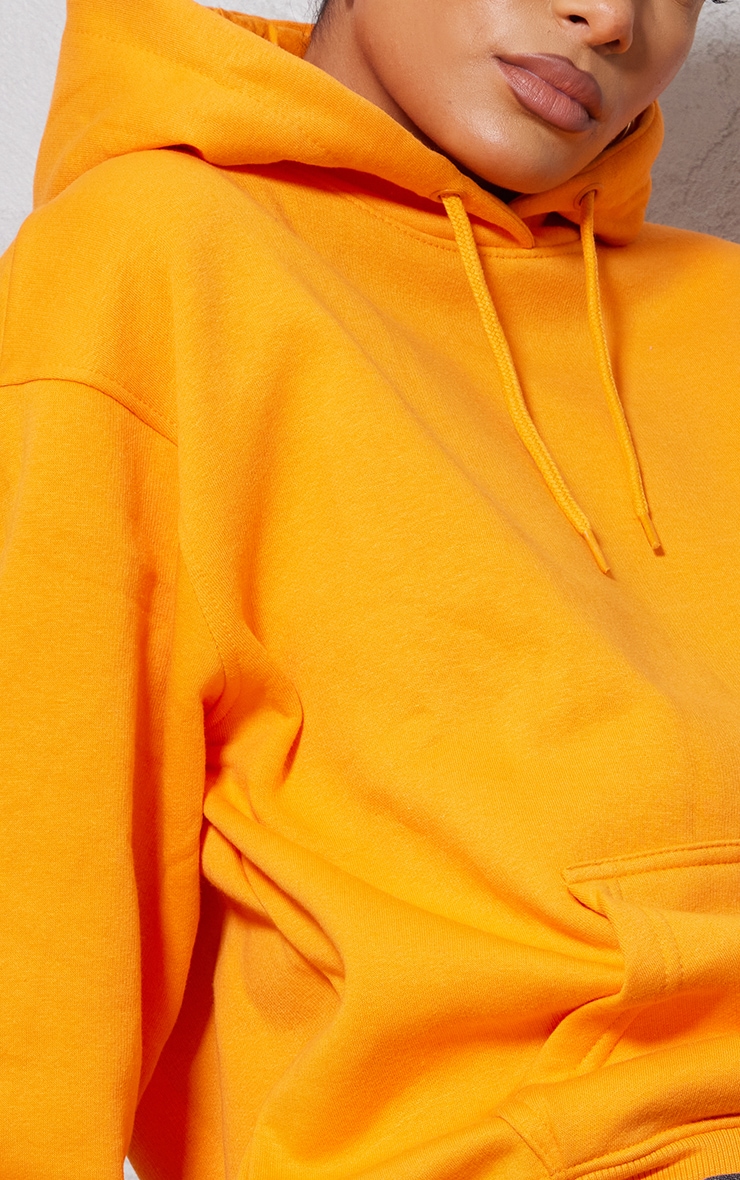 Orange Oversized Hoodie image 4