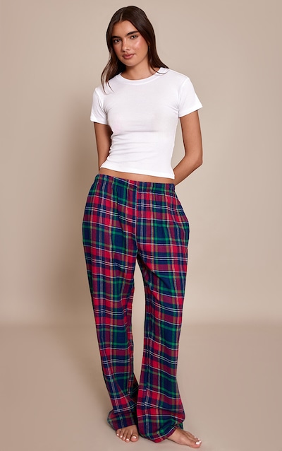 Red Gingham Slouchy PJ Bottoms
