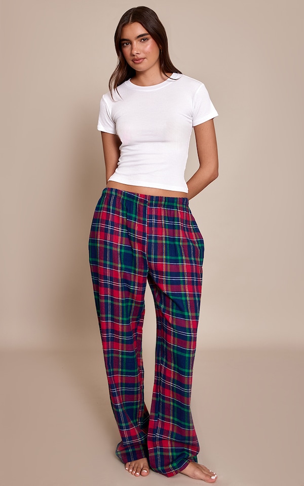 Red Gingham Slouchy PJ Bottoms 