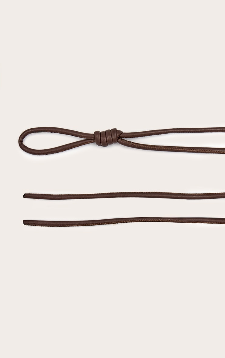 Brown Knot Detail Belt image 3