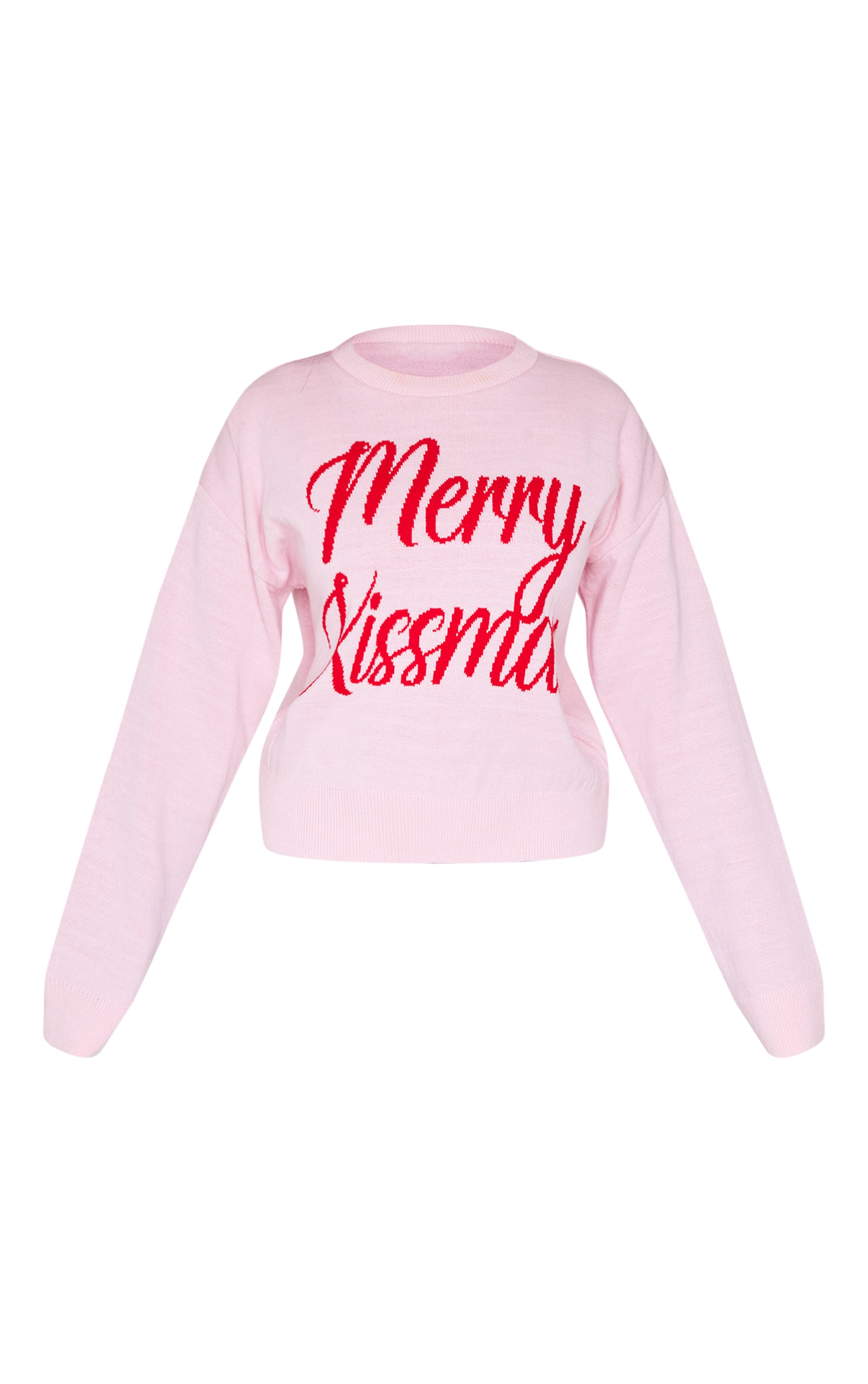 Petite Red Merry Kissmas Christmas Jumper image 5