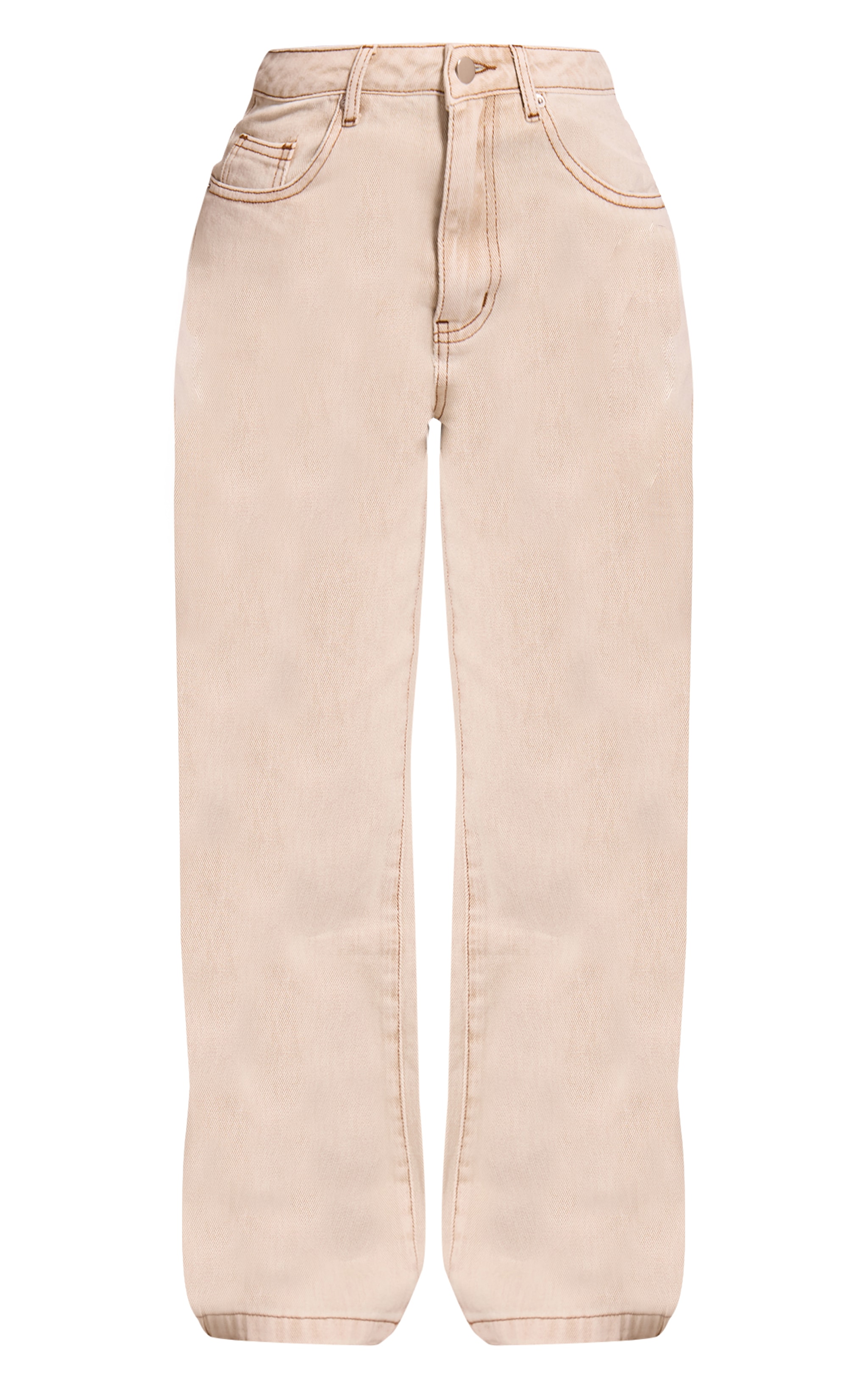 Petite Washed Stone Straight Leg Jeans image 5