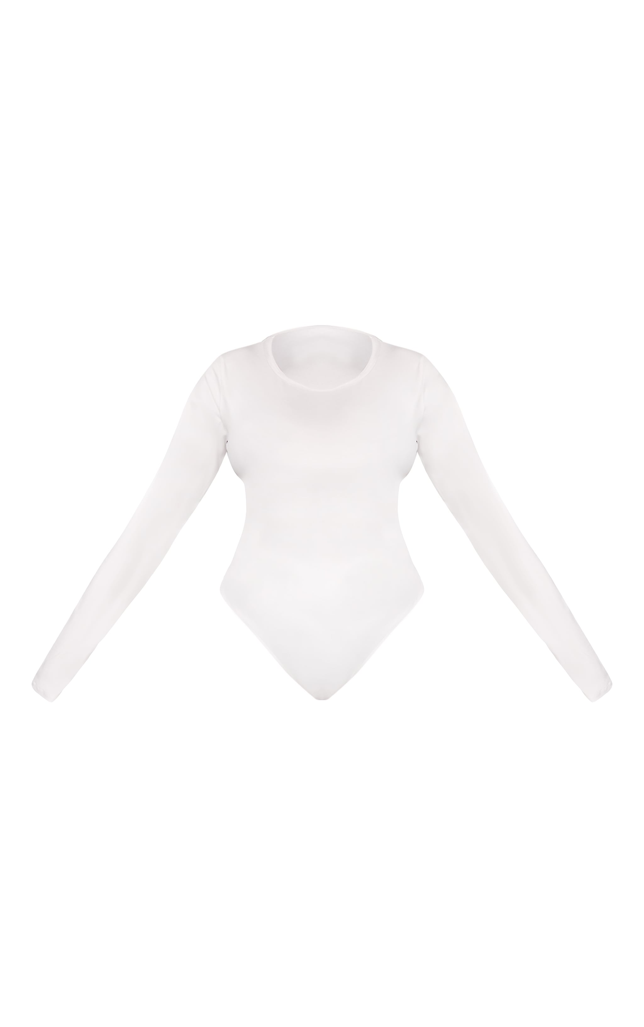 Plus Body en Sculpt blanc à manches longues image 5