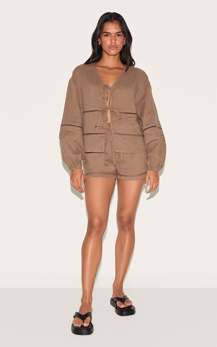 Women's Beige Shorts | Tan Shorts | PrettyLittleThing USA