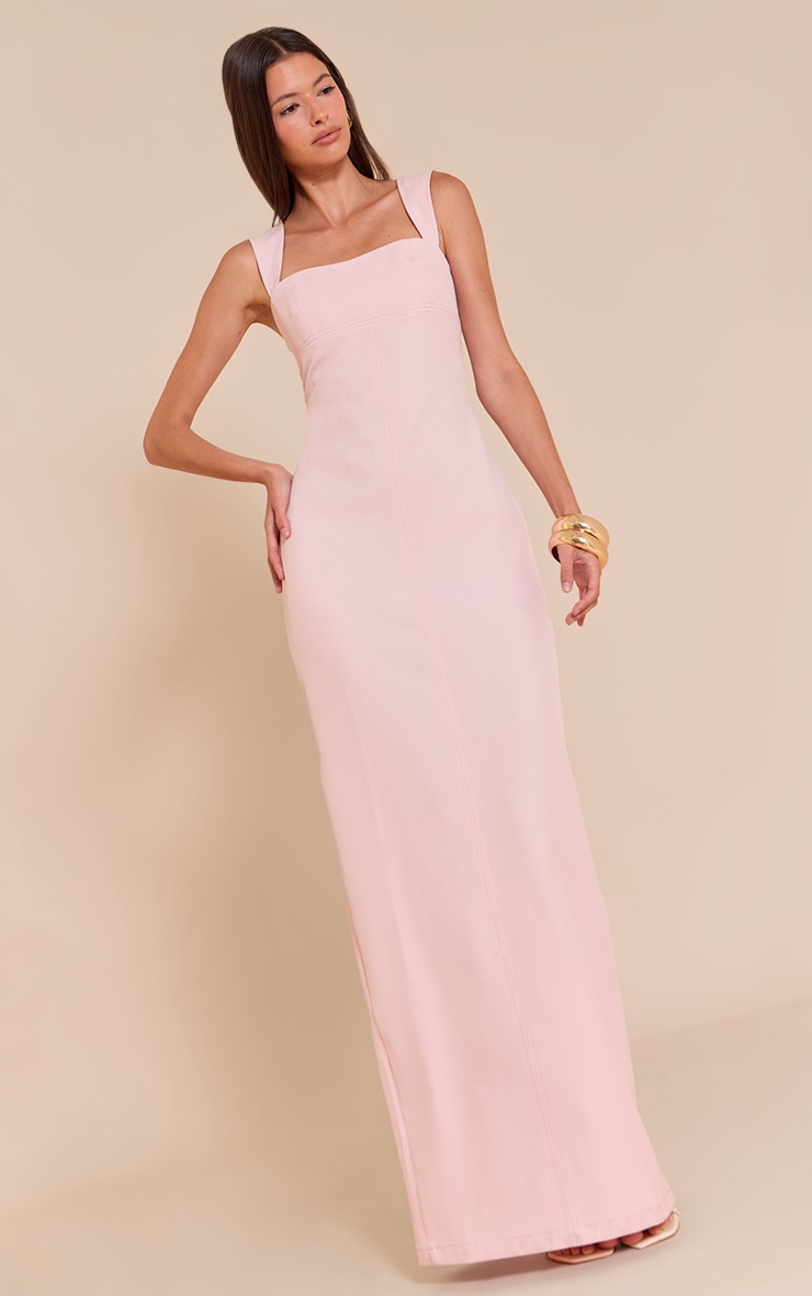 Blush Tailored Woven Strappy Maxi Dress image 3