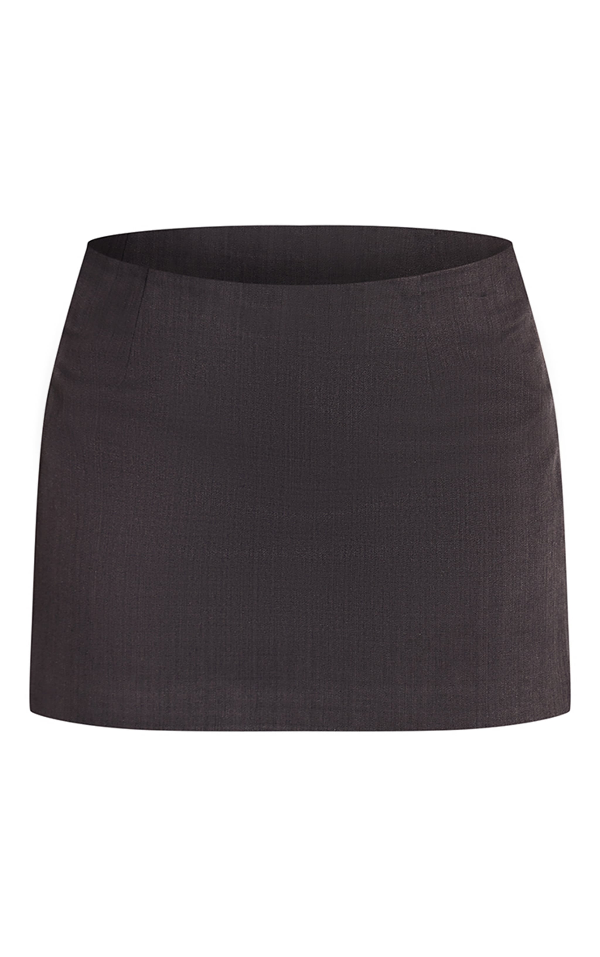 Dark Grey Tailored Mini Skirt  image 6