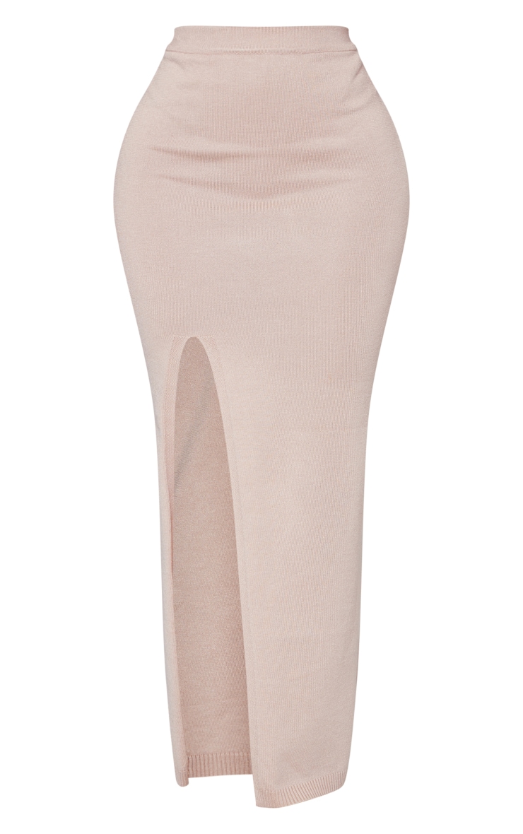 Petite Stone High Leg Knitited Skirt image 5