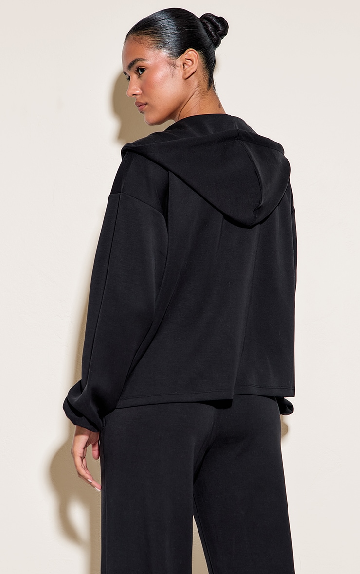 Black Super Soft Zip Hoodie image 2