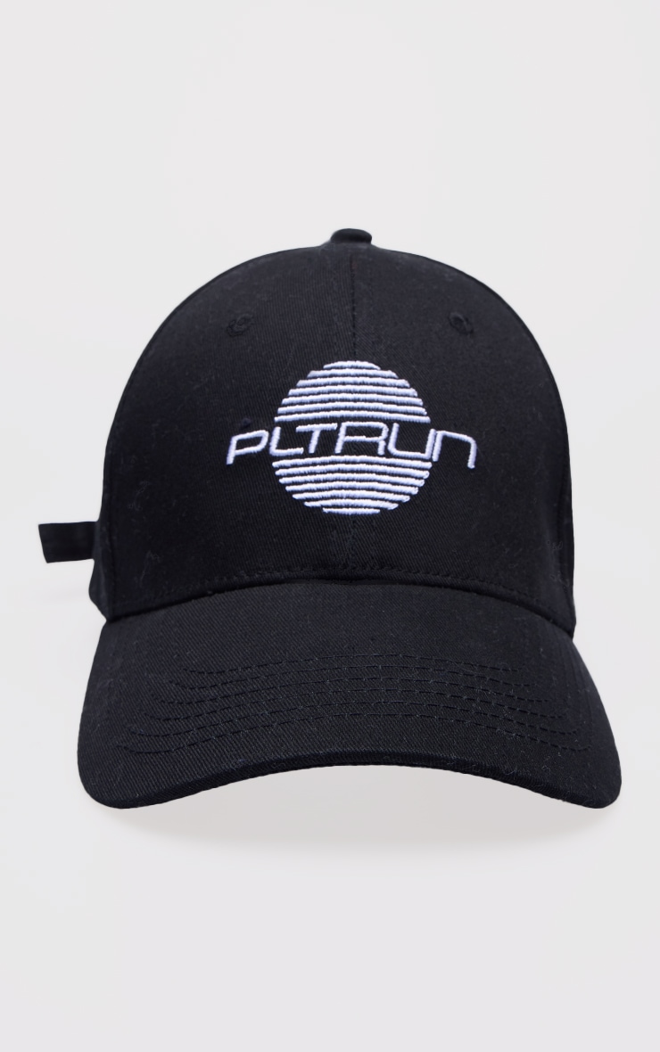 PRETTYLITTLETHING RUN Black Logo Cap image 2