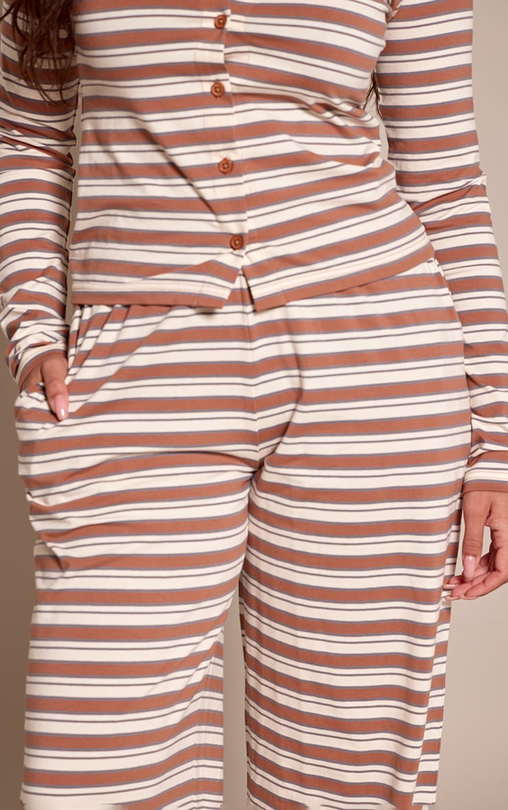 Shape Chocolate Striped Straight Leg Pant image 4