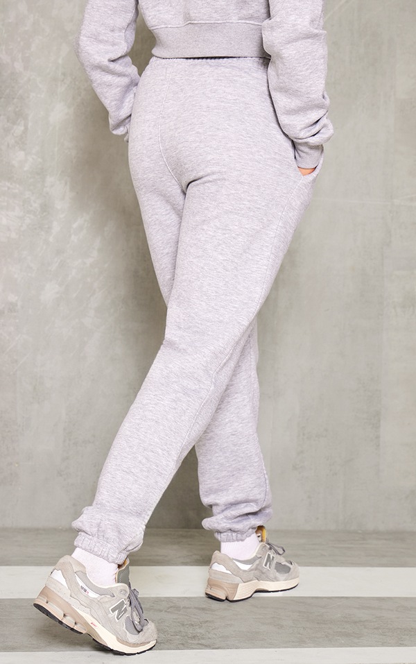 Tall Grey Marl Cuffed Sweatpants Tall PrettyLittleThing USA