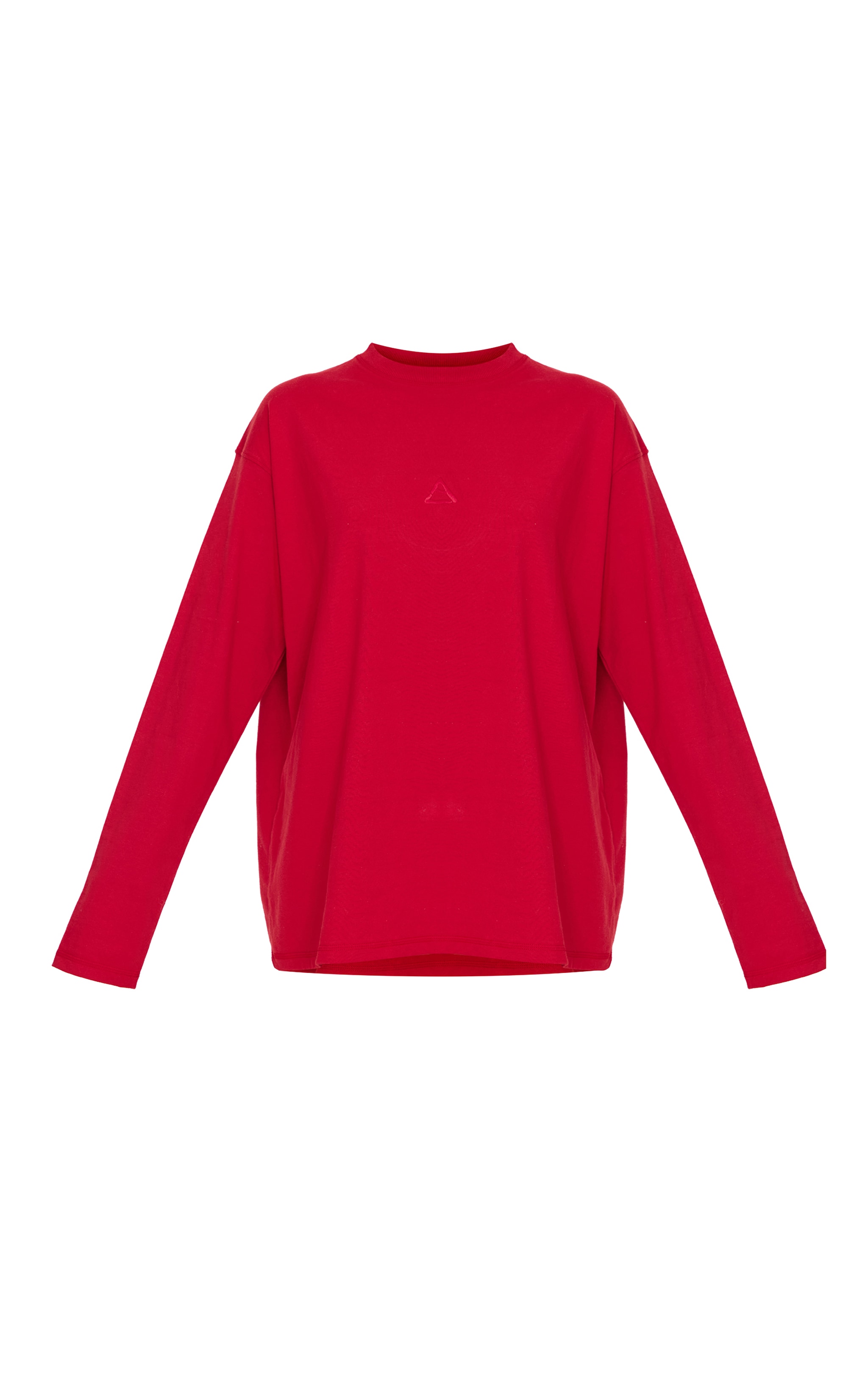 PLT TRAIL T-shirt rouge foncé oversize à manches longues image 5
