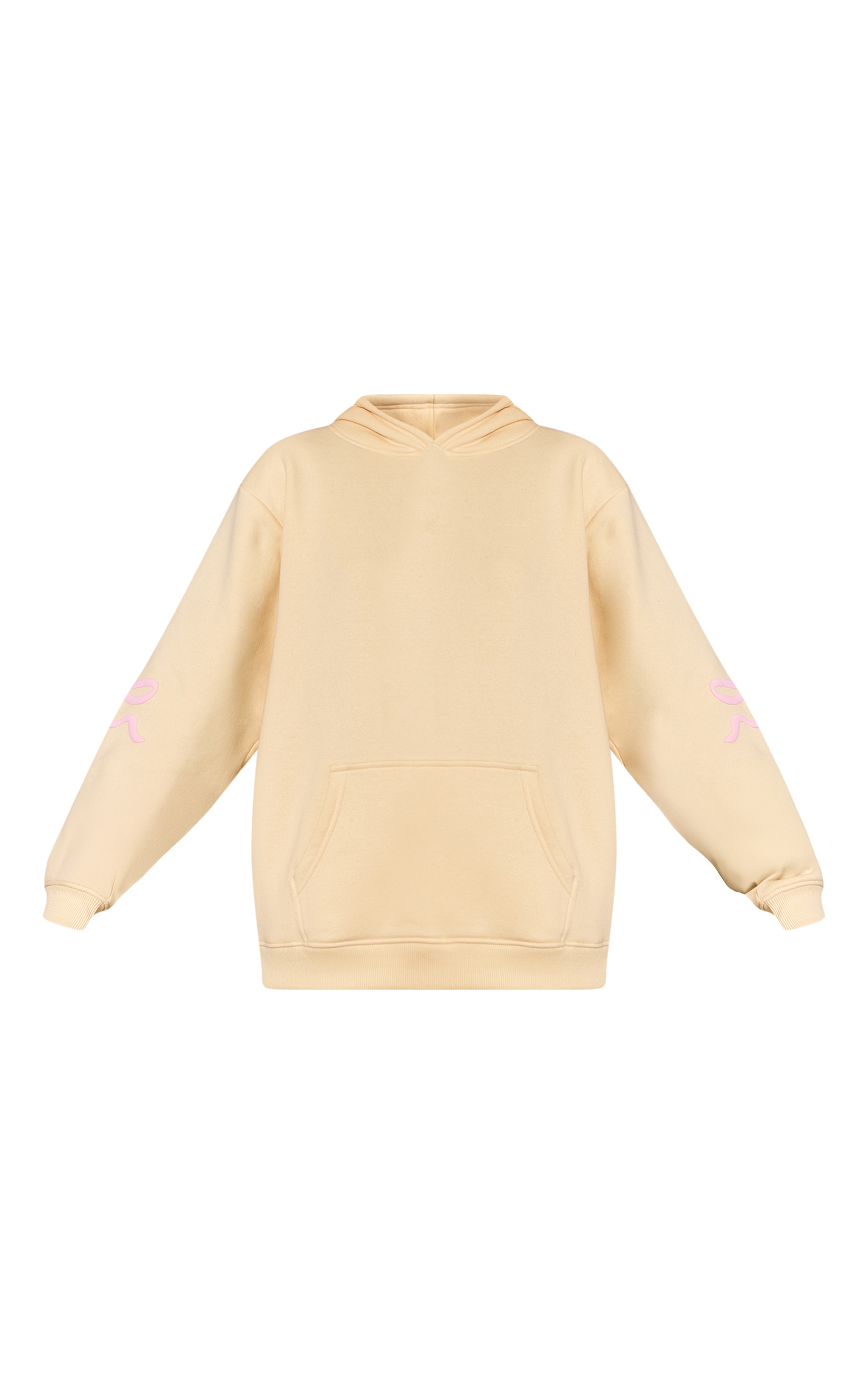 Butter Yellow Bow Puff Print Pullover Hoodie image 5