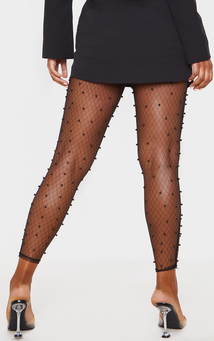 black mesh trousers pretty little thing