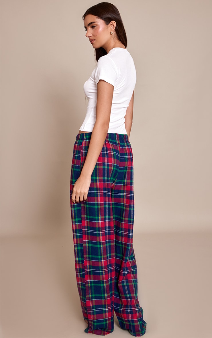 Red Gingham Slouchy PJ Bottoms image 3