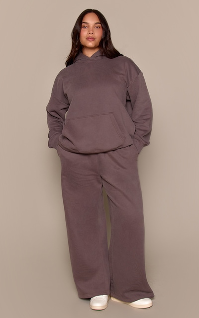 Plus Charcoal Grey Cuffed Leg Sweatpants