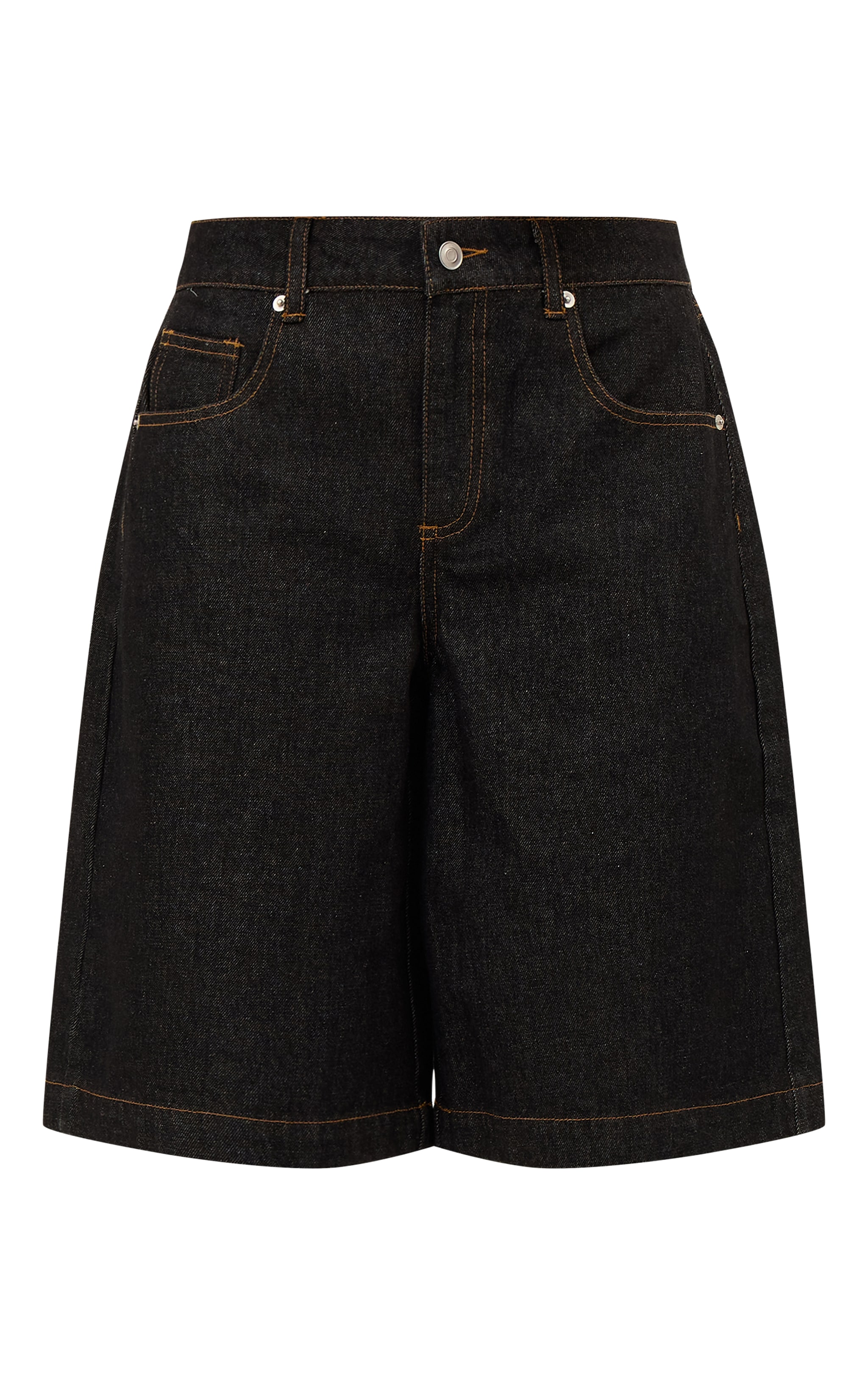 Jort long en jean indigo foncé délavé image 5