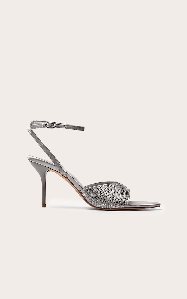 Silver Hot Fix Bow Detail Mule