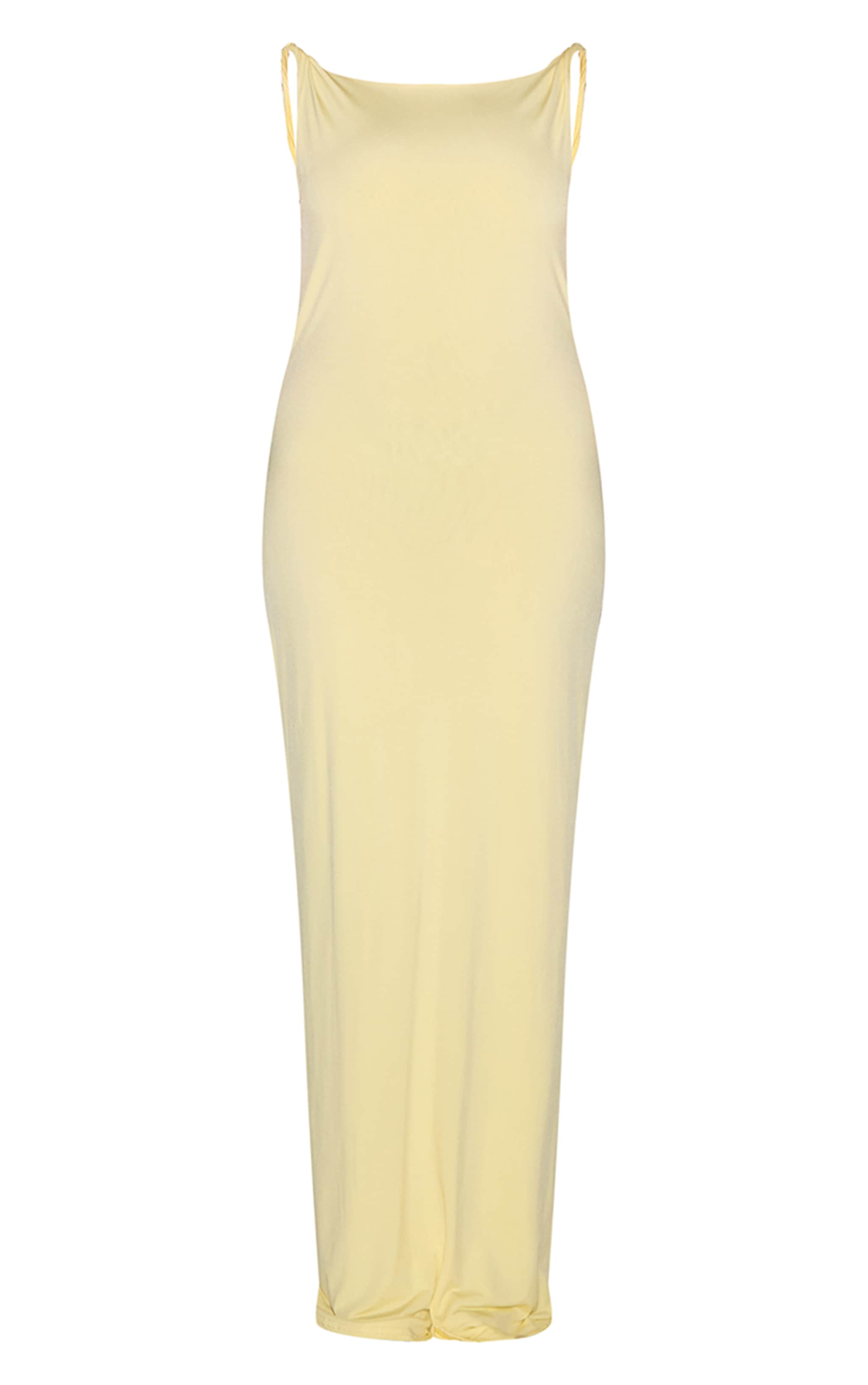 Shape Lemon Boat Neck Twist Shoulder Cowl Back Maxi Dress image 5