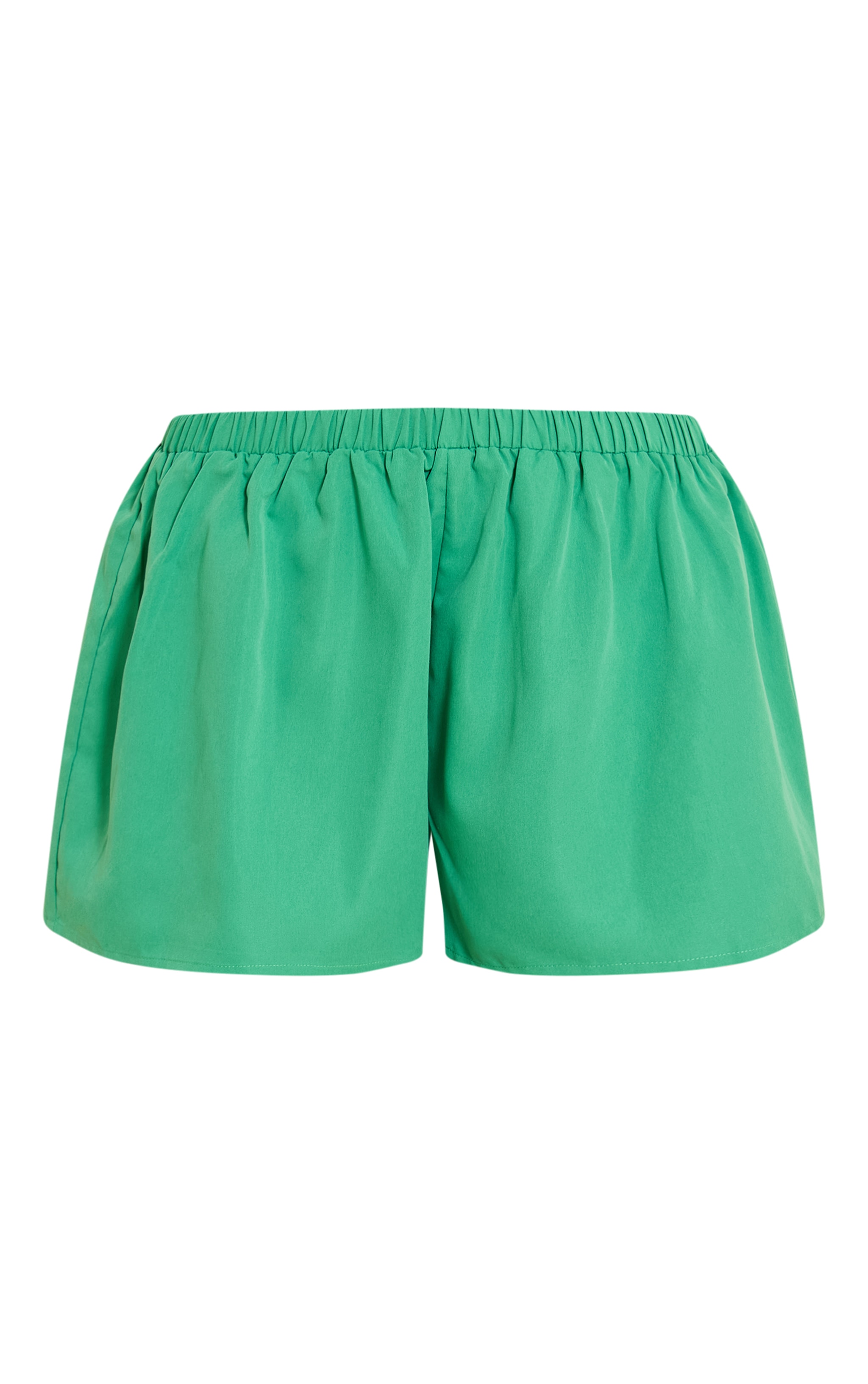 Green Woven Floaty Mid Rise Shorts image 6