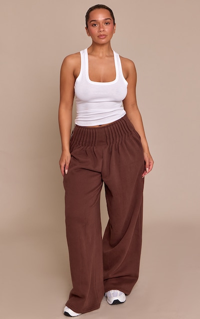 Shape Chocolate Seam Waistband Detail Joggers