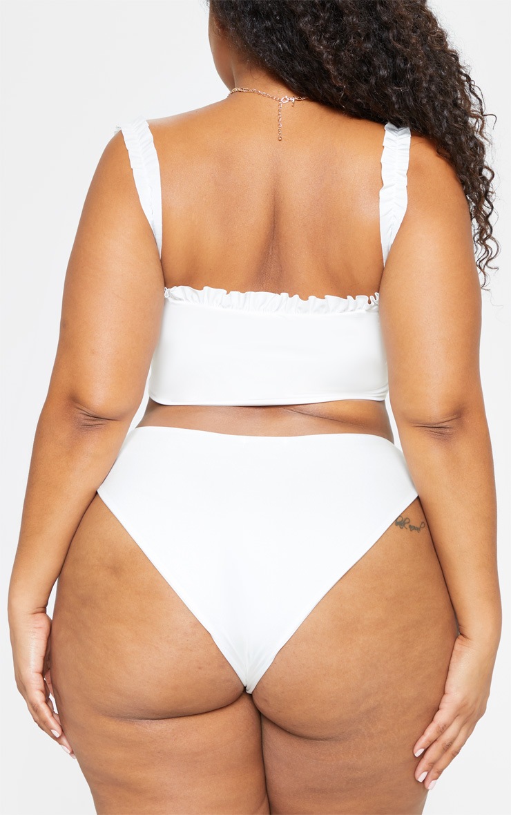 Plus White Bikini Bottoms Plus Size PrettyLittleThing AUS