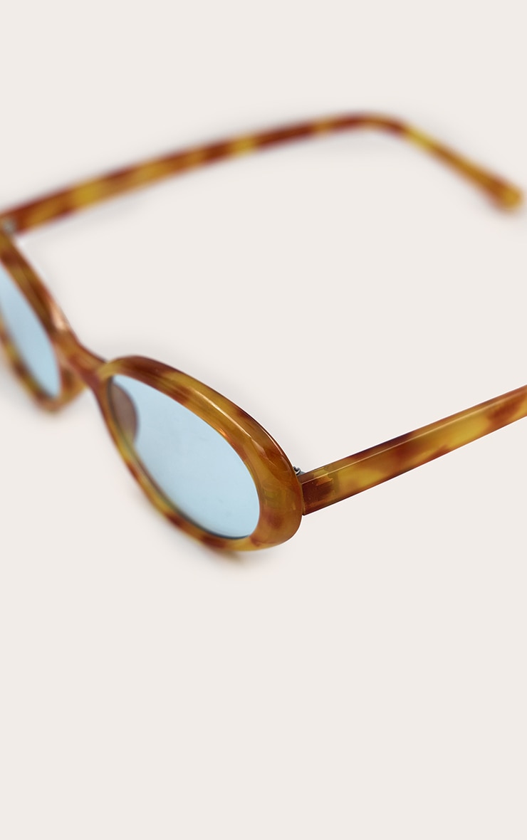 Tortoiseshell Round Sunglasses image 4
