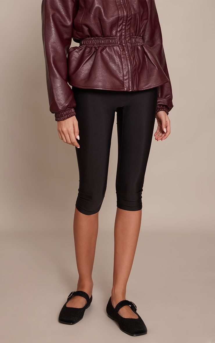 Coal Polyamide Capris image 2