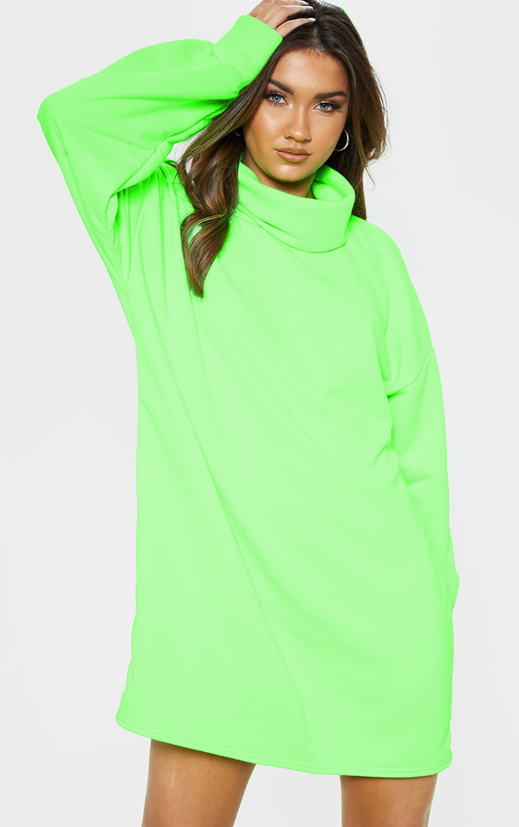 lime sweater dress