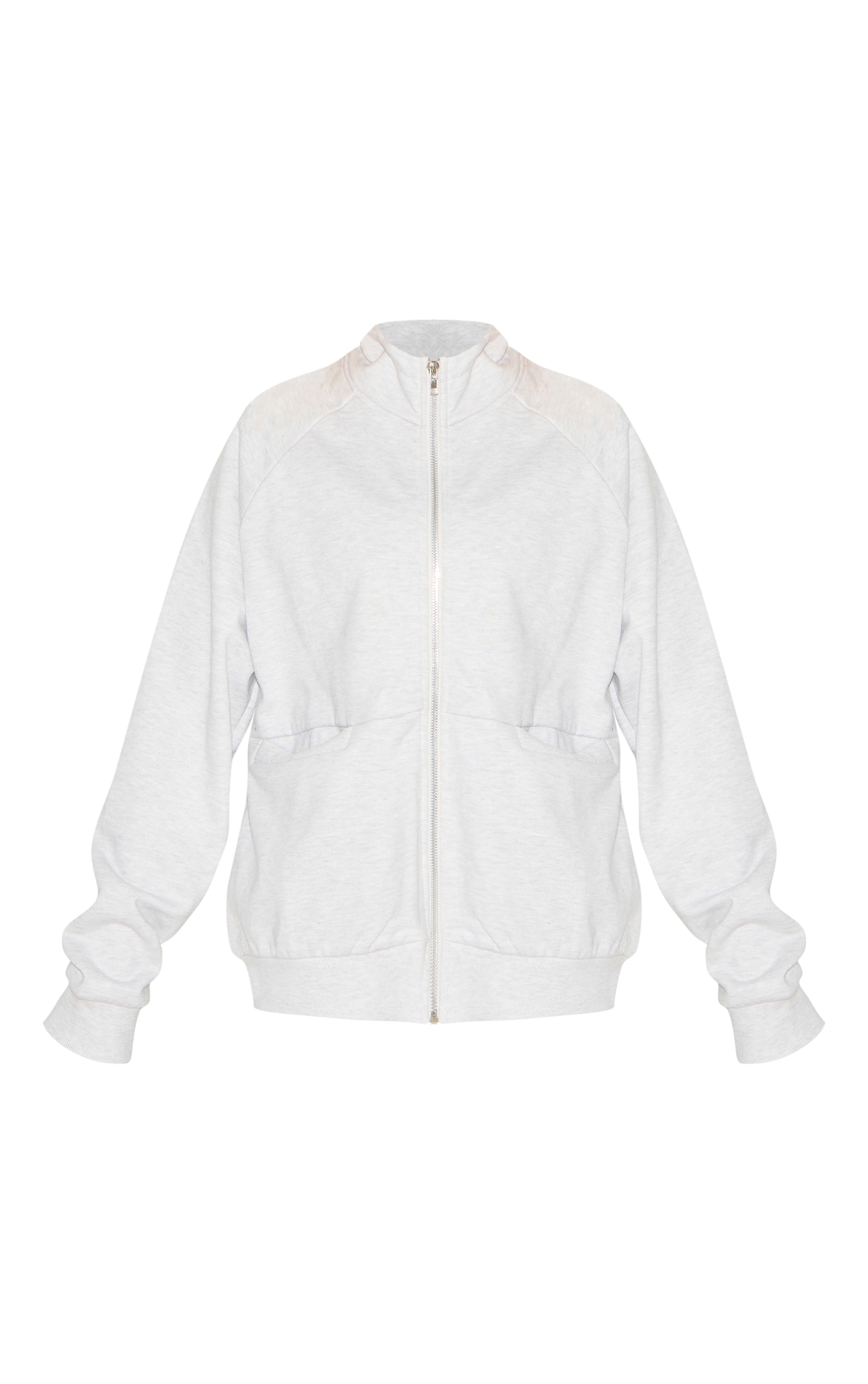Ash Grey Premium Oversized Track Top image 5