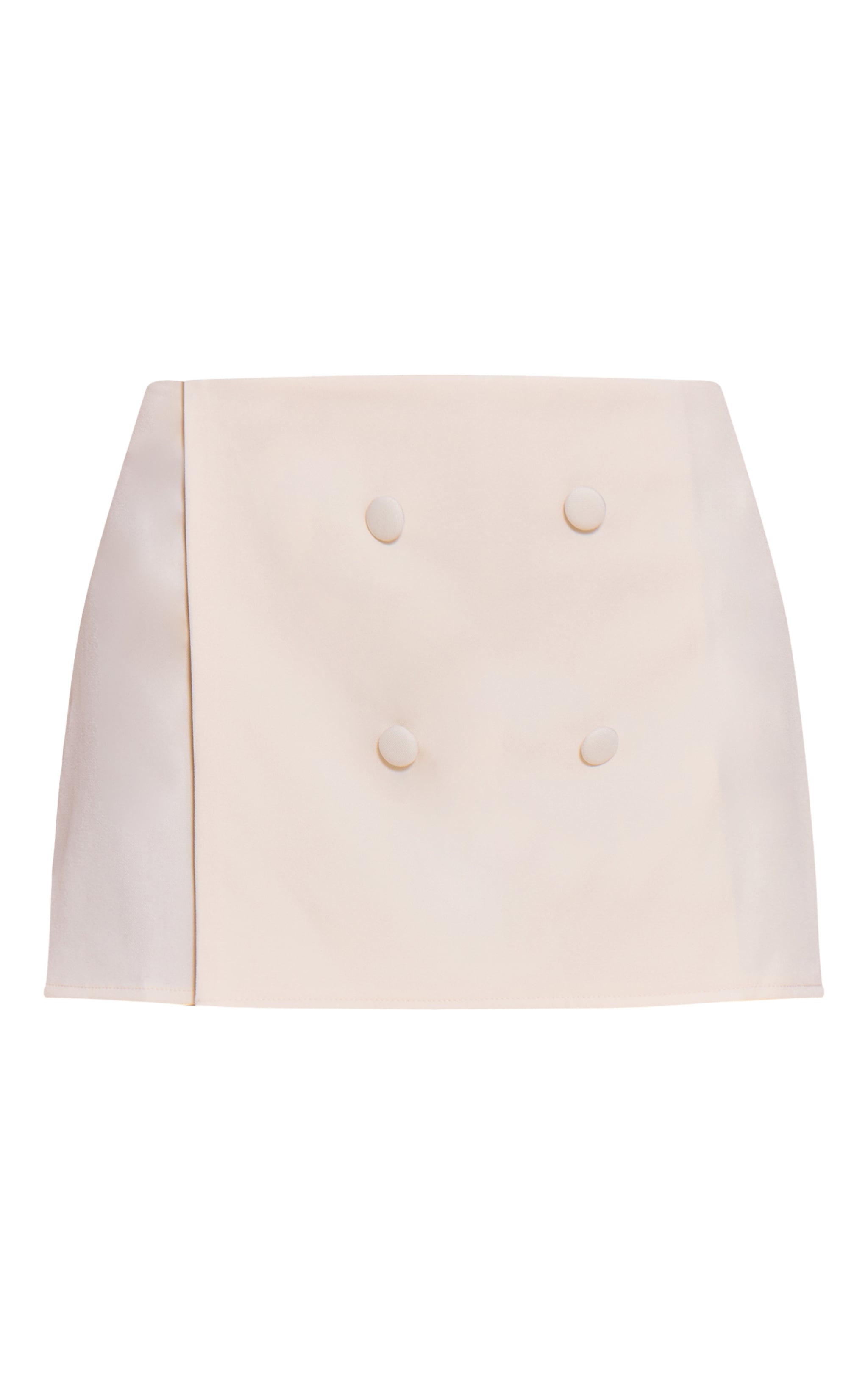Cream Button Detail Skort image 6