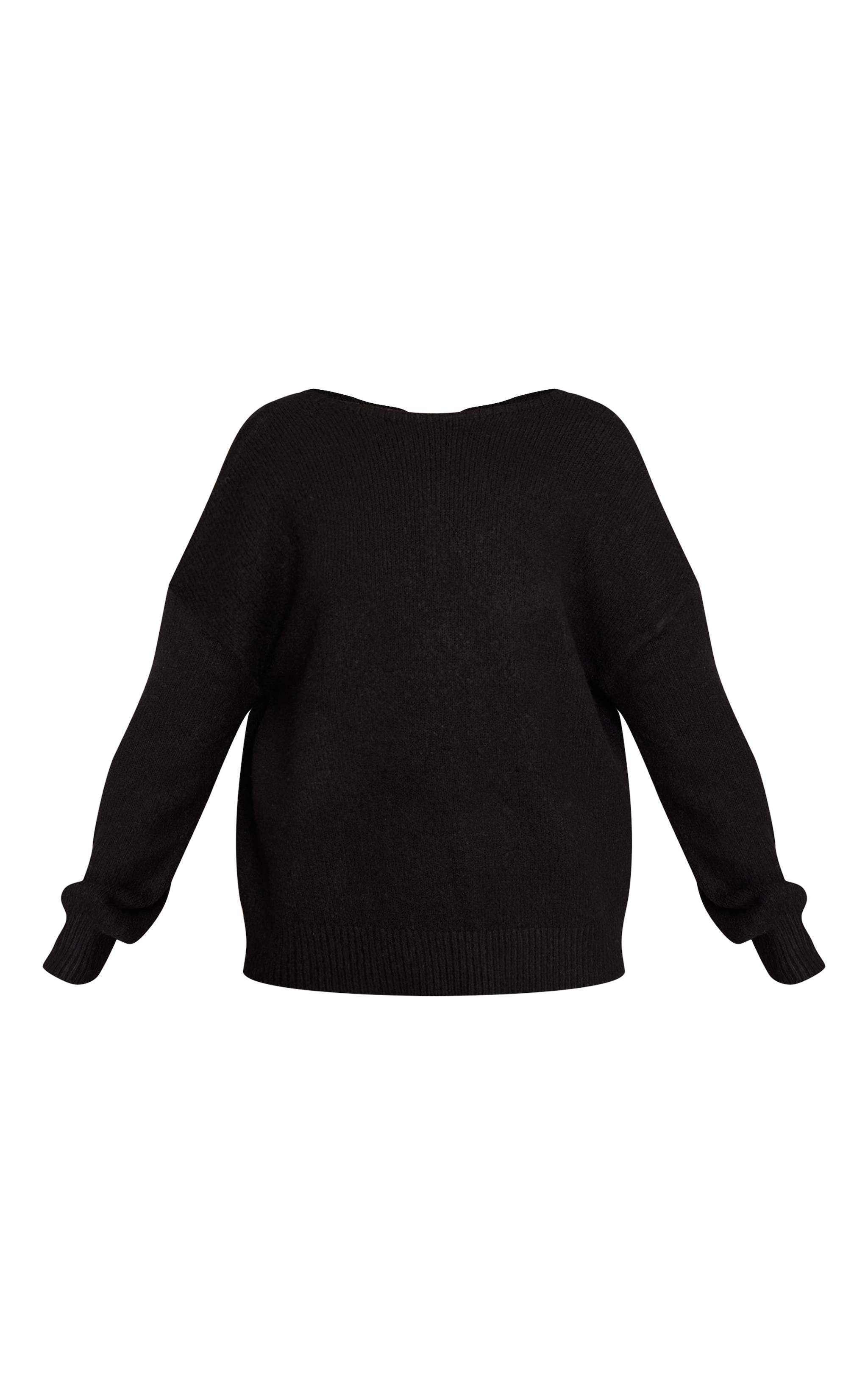 Black Tie Back Oversized Cardigan image 5