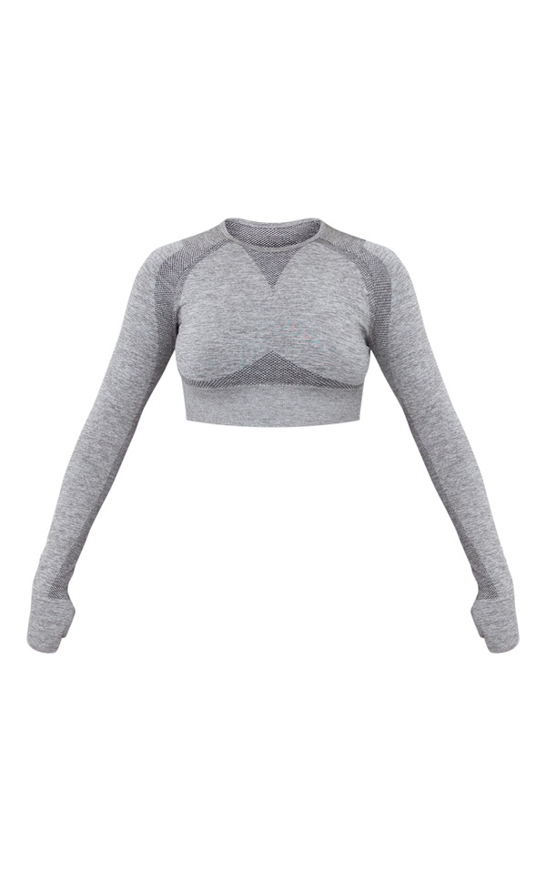 Grey Blue Sport Top