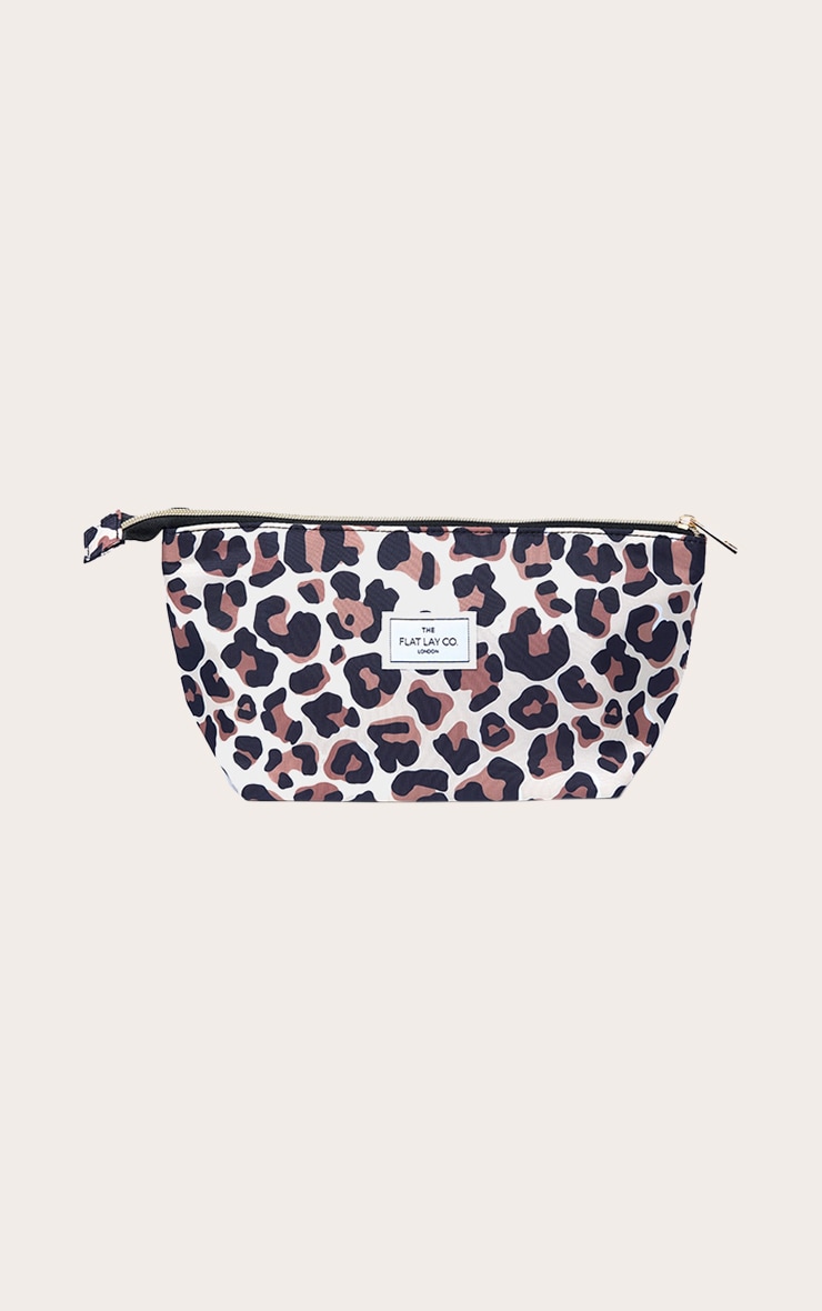 The Flat Lay Co Essential Makeup Pouch Leopard image 1