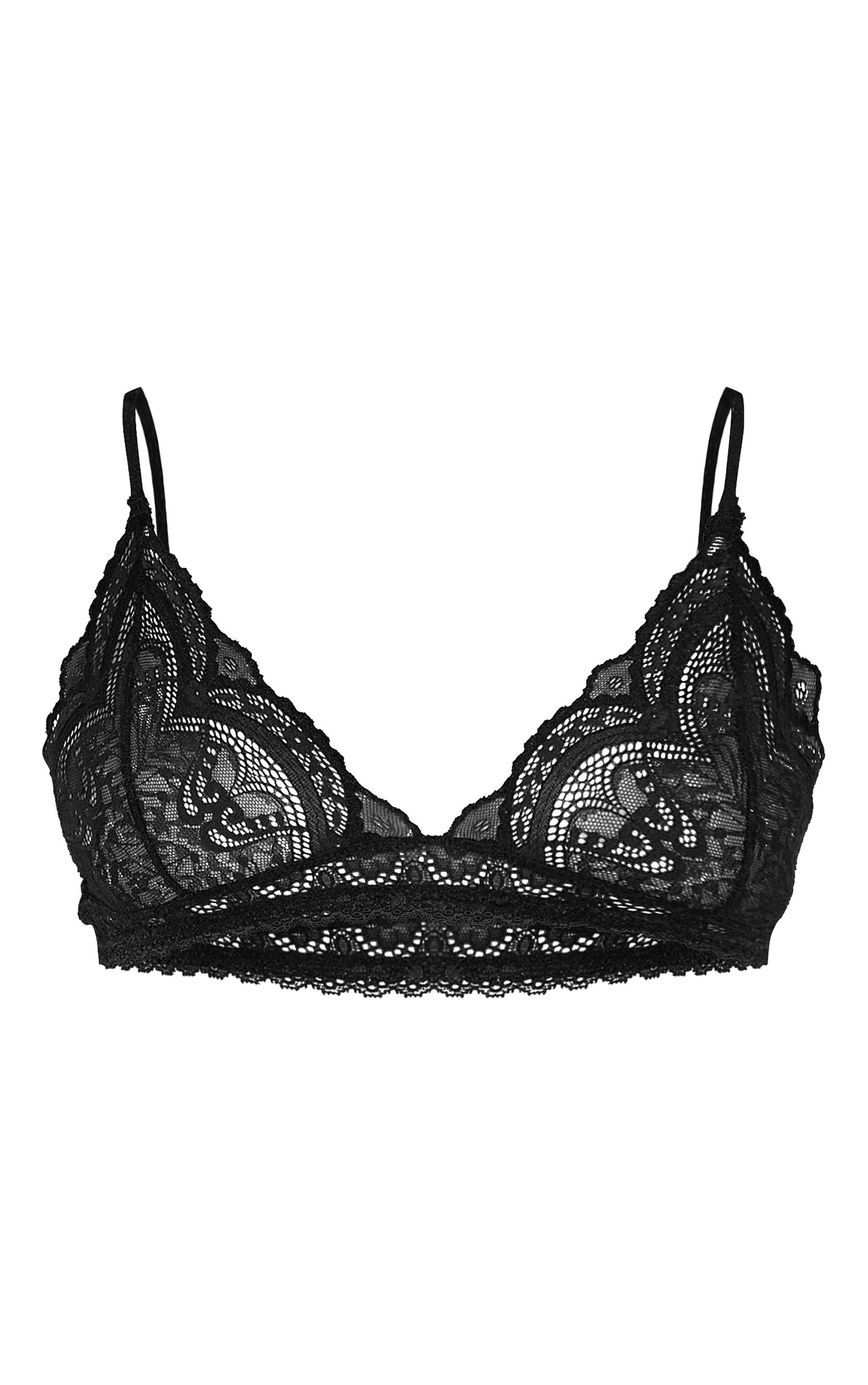 Soutien-gorge basique en dentelle noire image 5