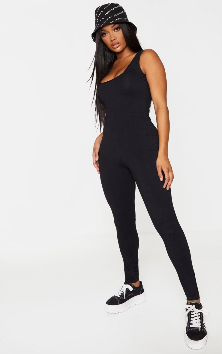 Shape - Combi moulante noire en coton