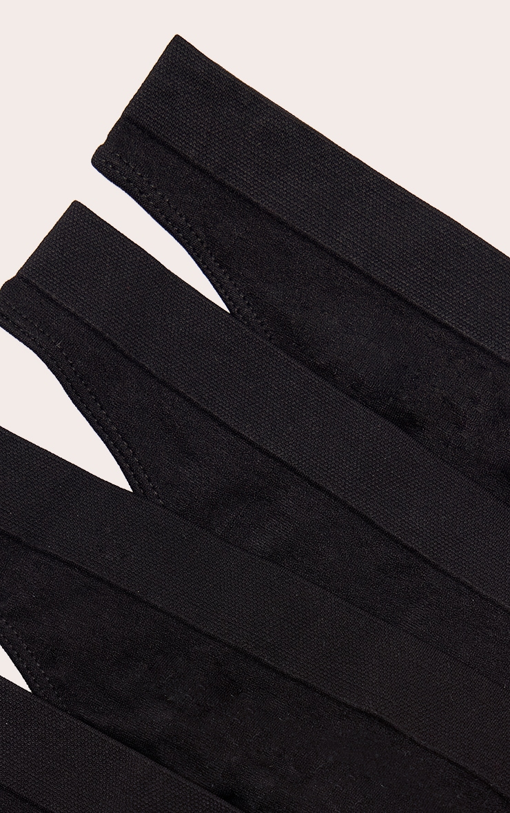 Black Pack of 5 Seamless Thongs image 2