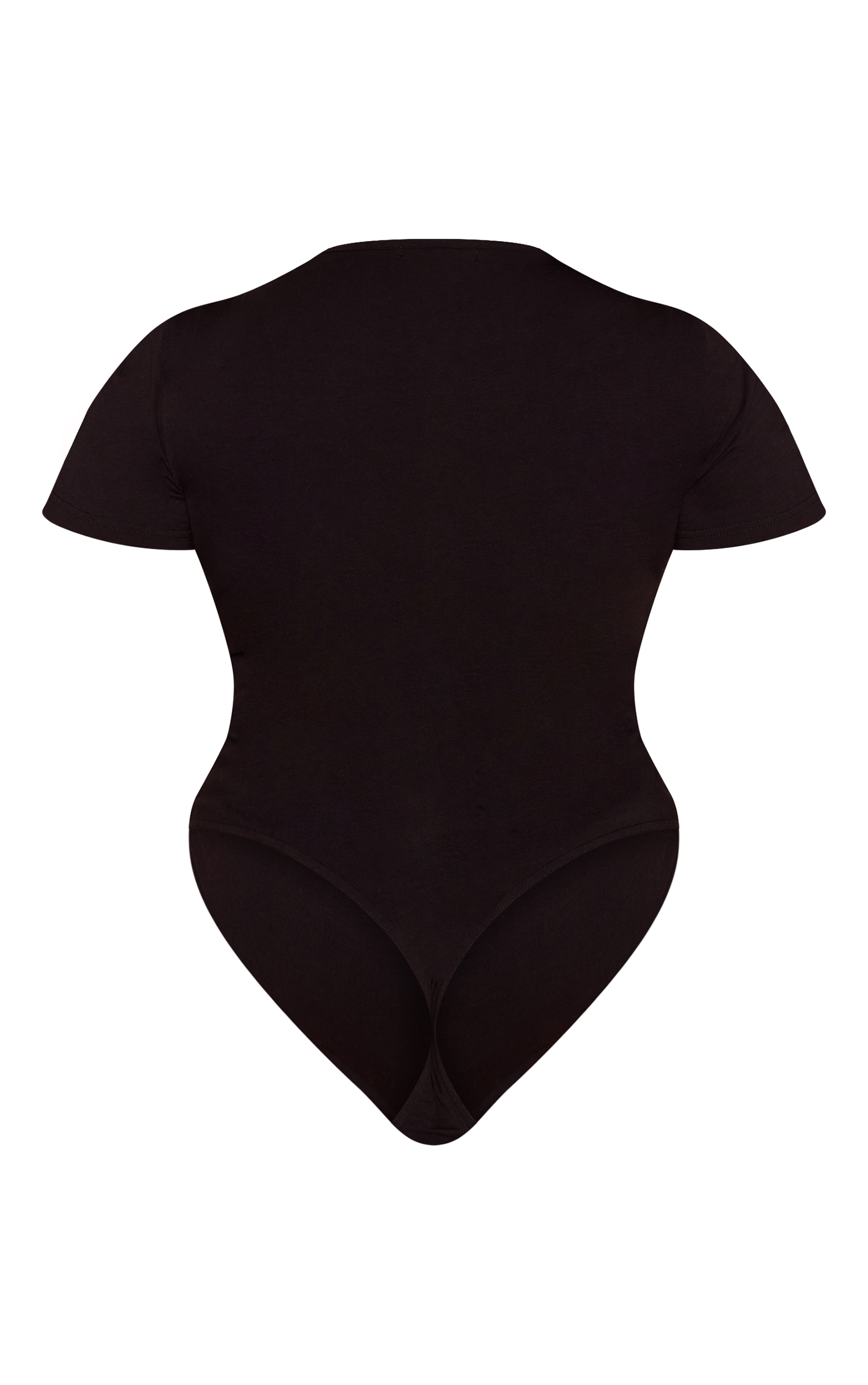Plus Black Embossed Logo Short  Sleeve Bodysuit  image 6