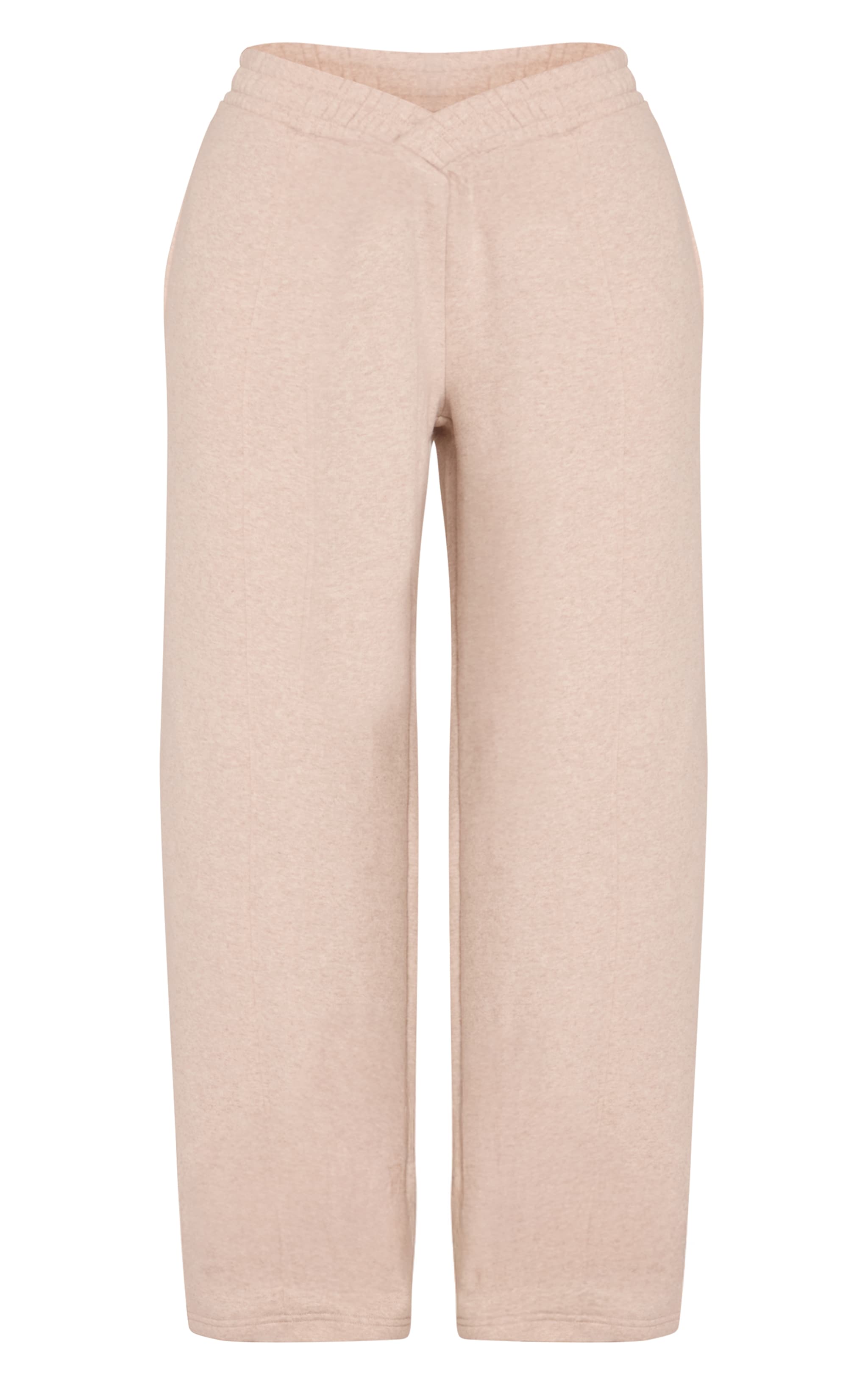 Jogging en coton polaire avoine à taille croisée image 5
