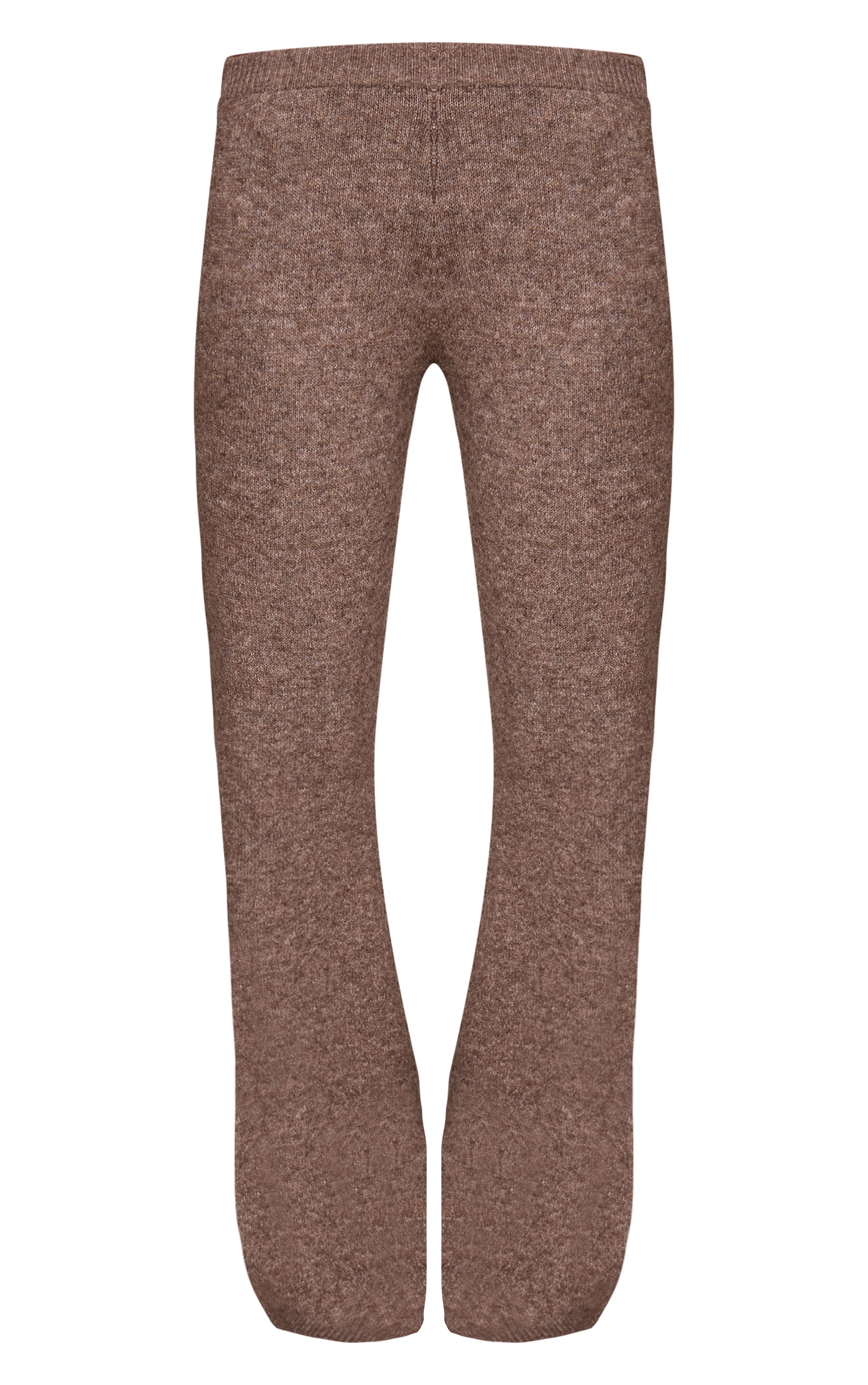 Taupe Knitted Mid Rise Pant image 5