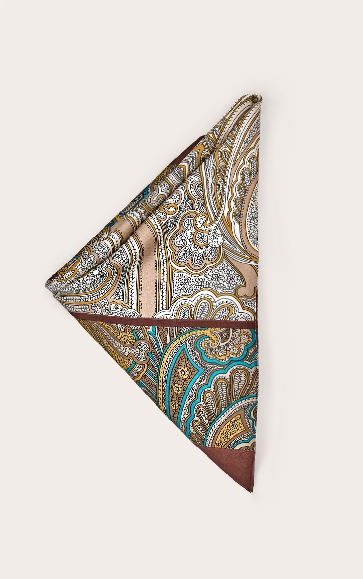 Bandana multicolore imprimé cachemire image 2