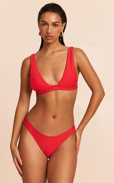 Bas de bikini tanga Boomerang rouge